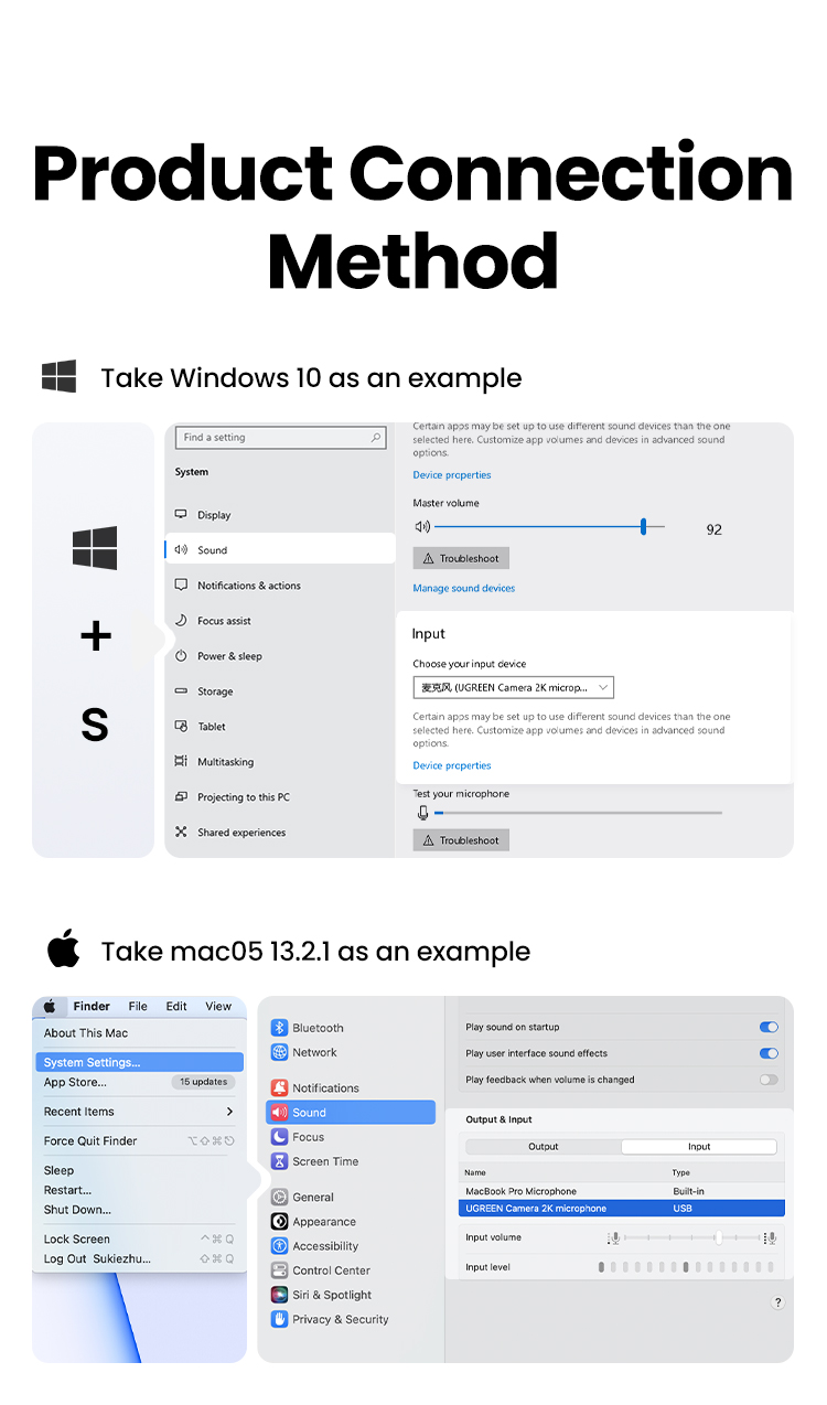 TRAUSI HD Webcam With Microphone, Noise Cancellation, Privacy Cover, Wide-Angle Lens, Auto Light Cor