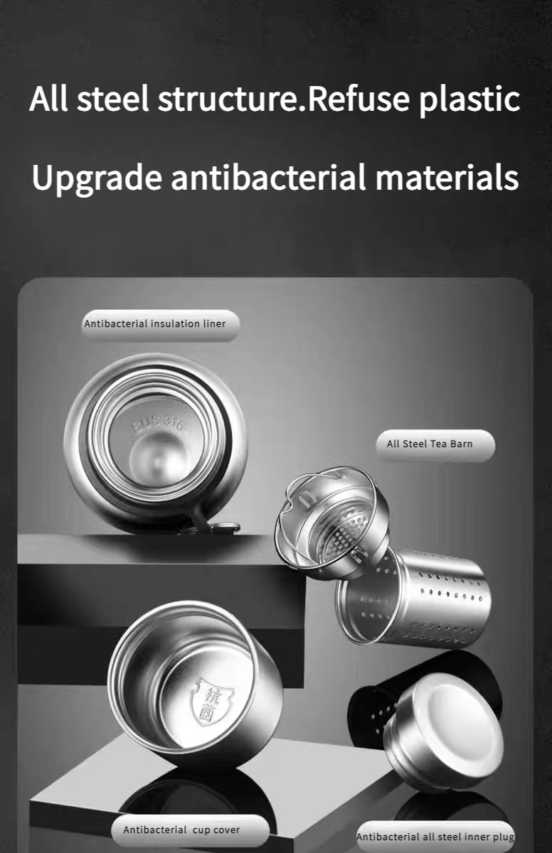 【ALLEN】Thermos Bottle 600ml-2000ml All-steel 316 stainless steel Vacuum ...