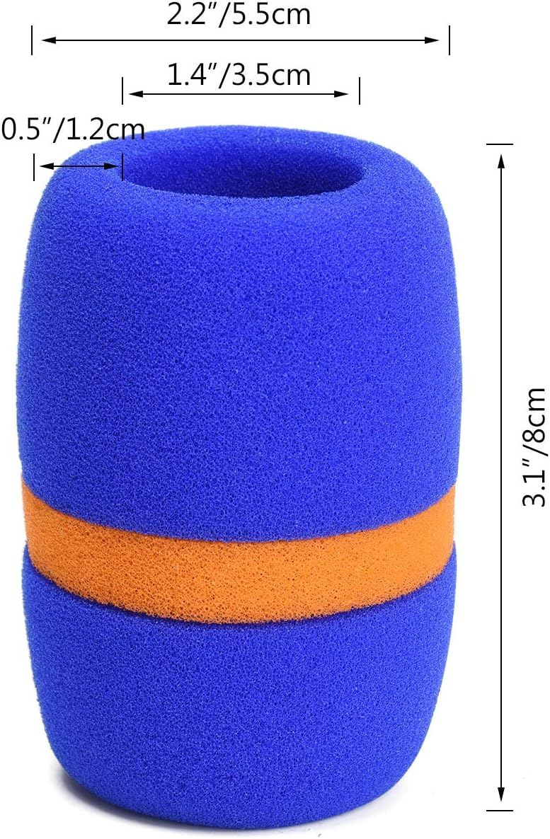 10 Pack Colorful Foam Mic Cover Handheld Microphone Windscreen, Foam ...