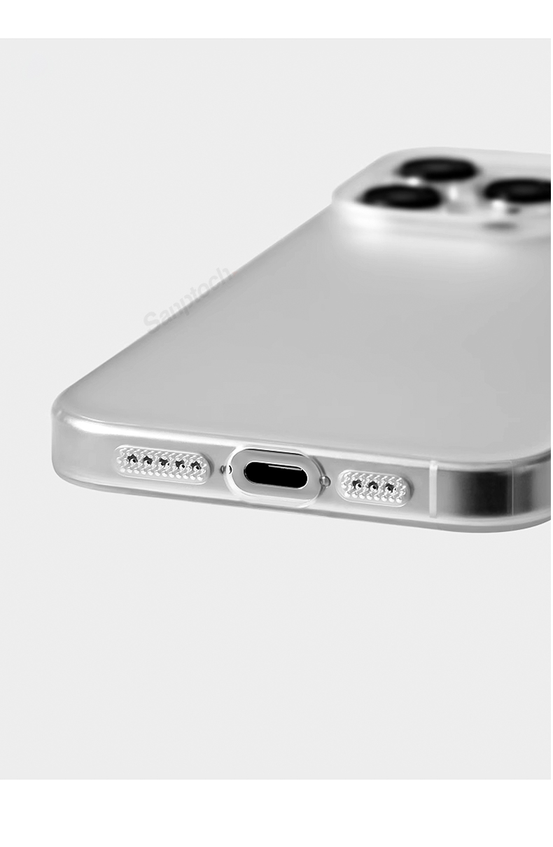 Sanptoch Ultra Slim Crystal Clear Phone Case For iPhone 16 / 15 / 14