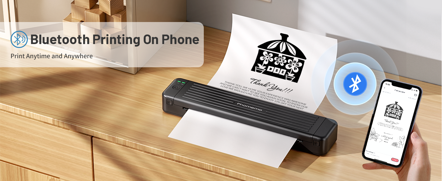 Portable 300dpi A4 Printer Support Normal/Regular Paper and A4/Legal ...