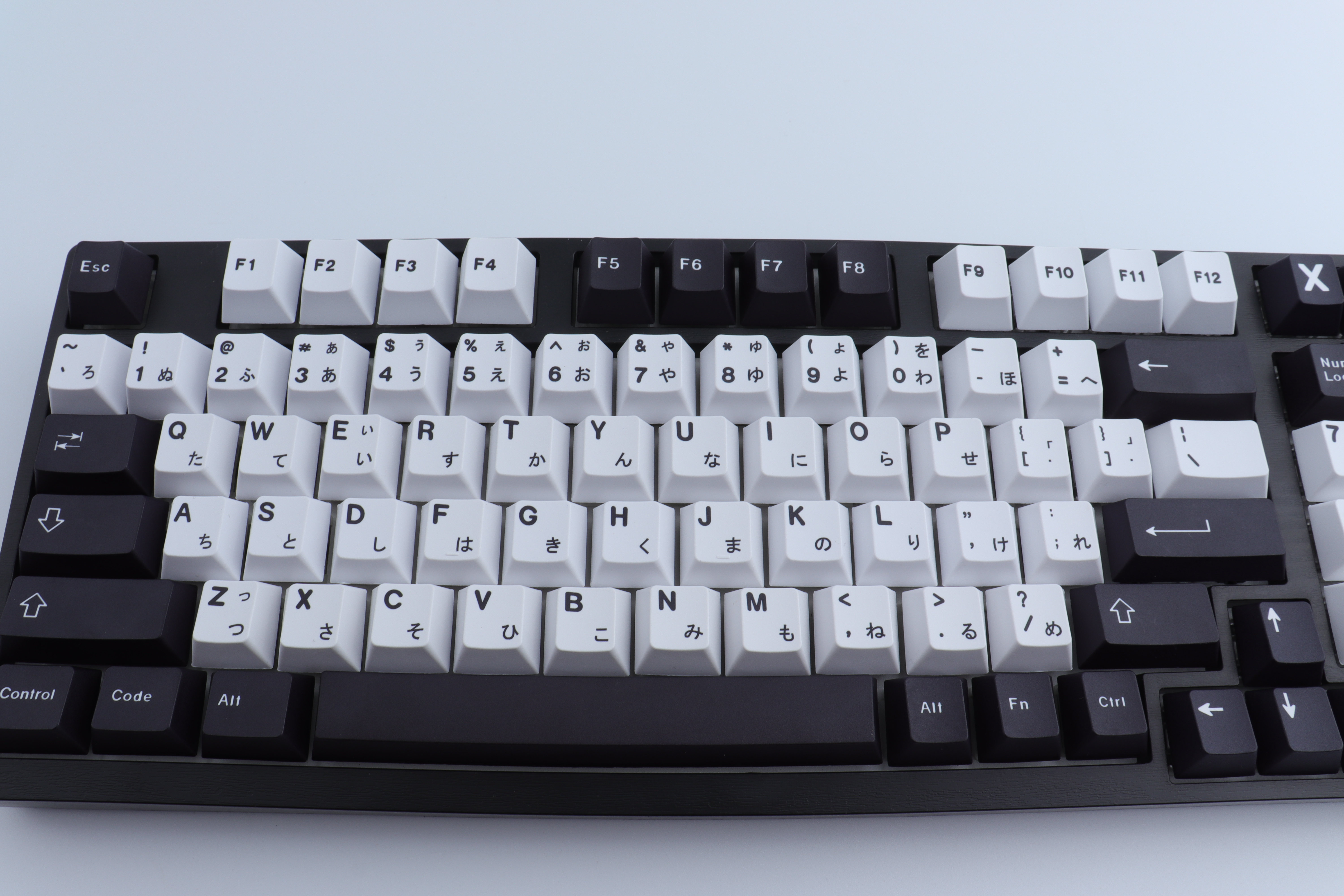 GMK black white japanese Keycap 129 Keys PBT Material Cherry Profile ...