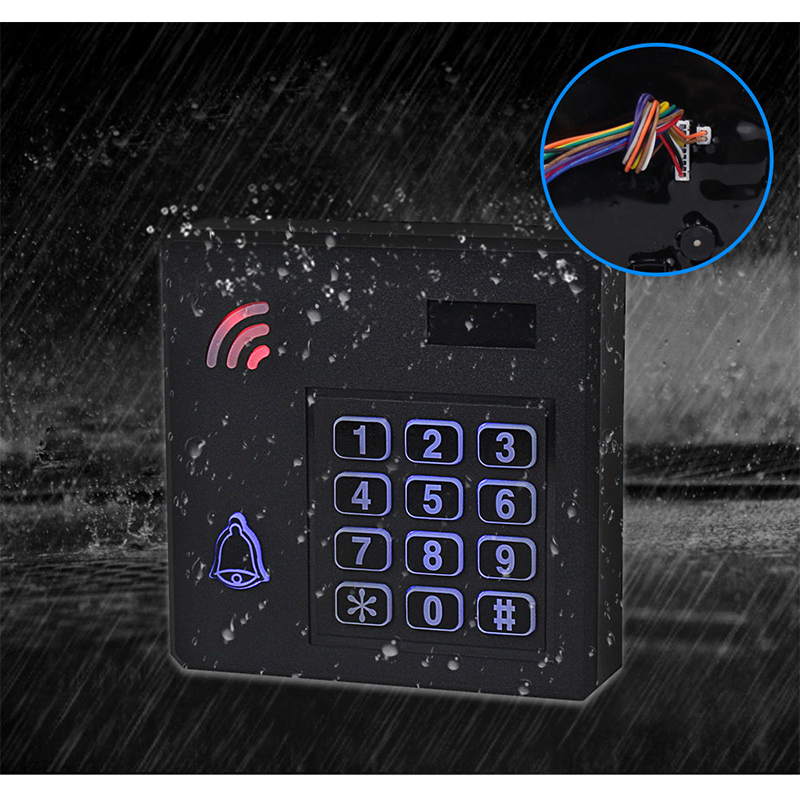 Door Access Control System Kit Set IP68 Waterproof RFID Keypad Reader ...