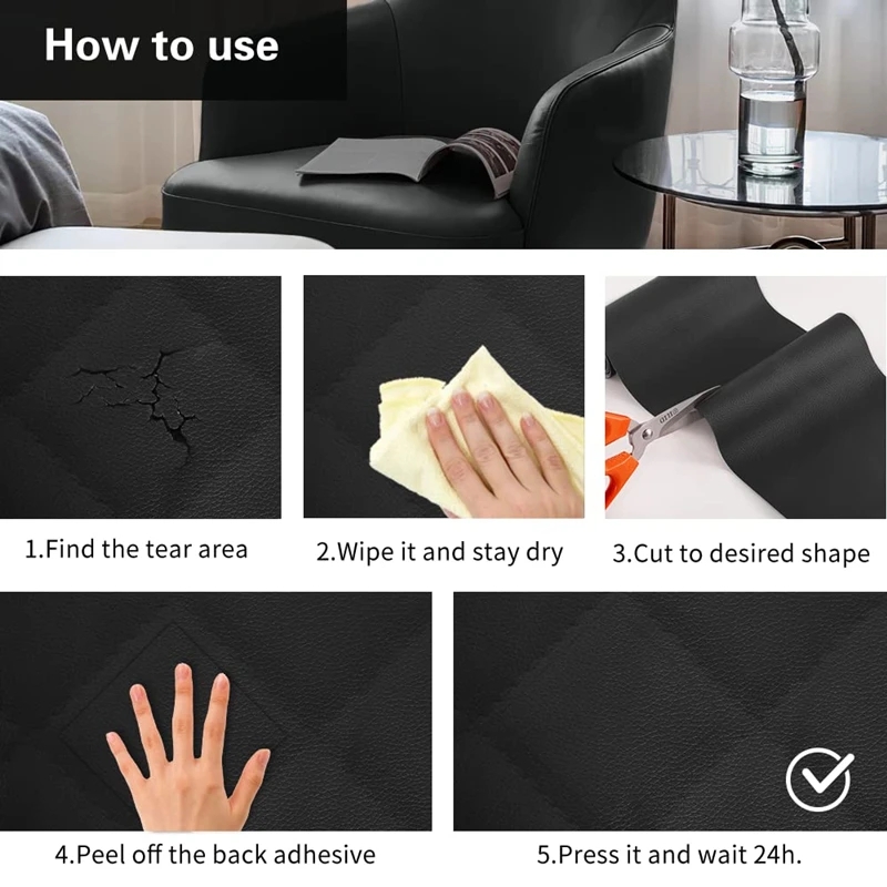 Leather sticker self-adhesive sofa furniture waterproof and wear ...