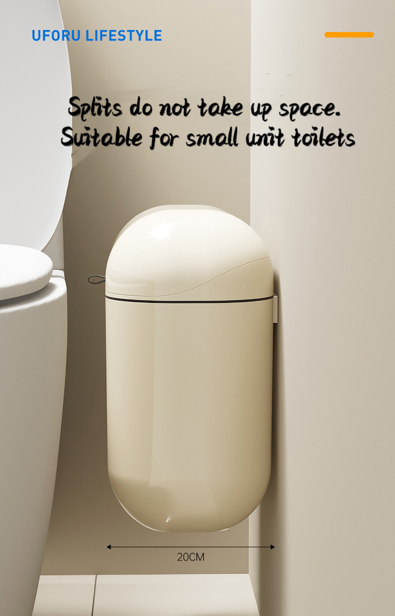 9L/12L Kitchen Dustbin for Home Restaurant Hanging Rubbish Bin With Lid ...