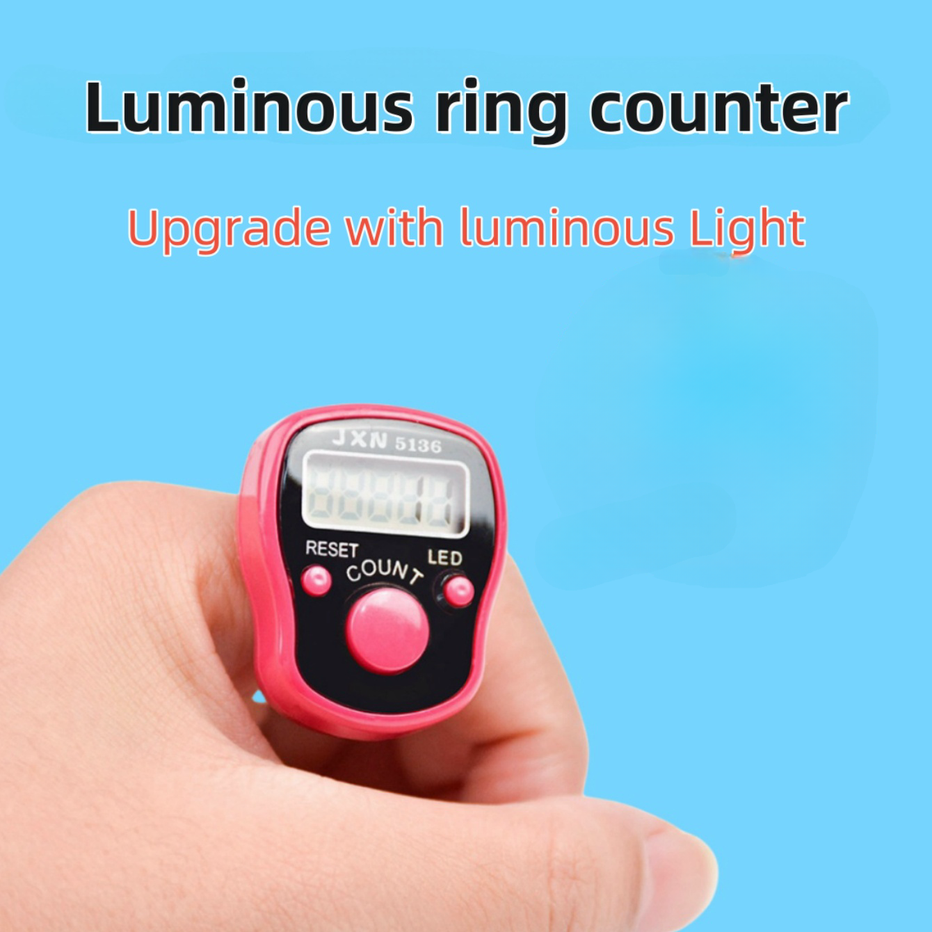 One Piece Mini Luminous Ring Counter, Multiple Colors Random Shipment ...