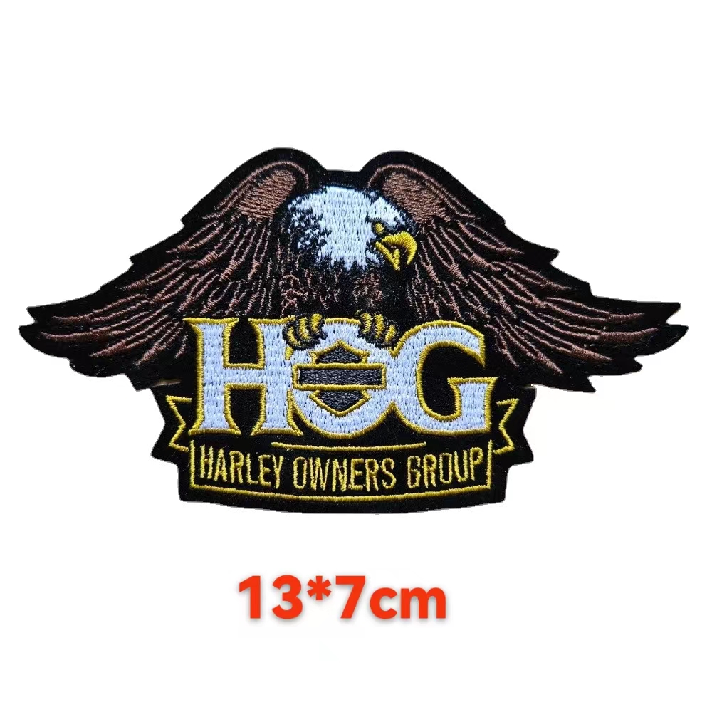 Harley-Davidson 3 in. Embroidered Genuine Round Emblem Sew-On Patch