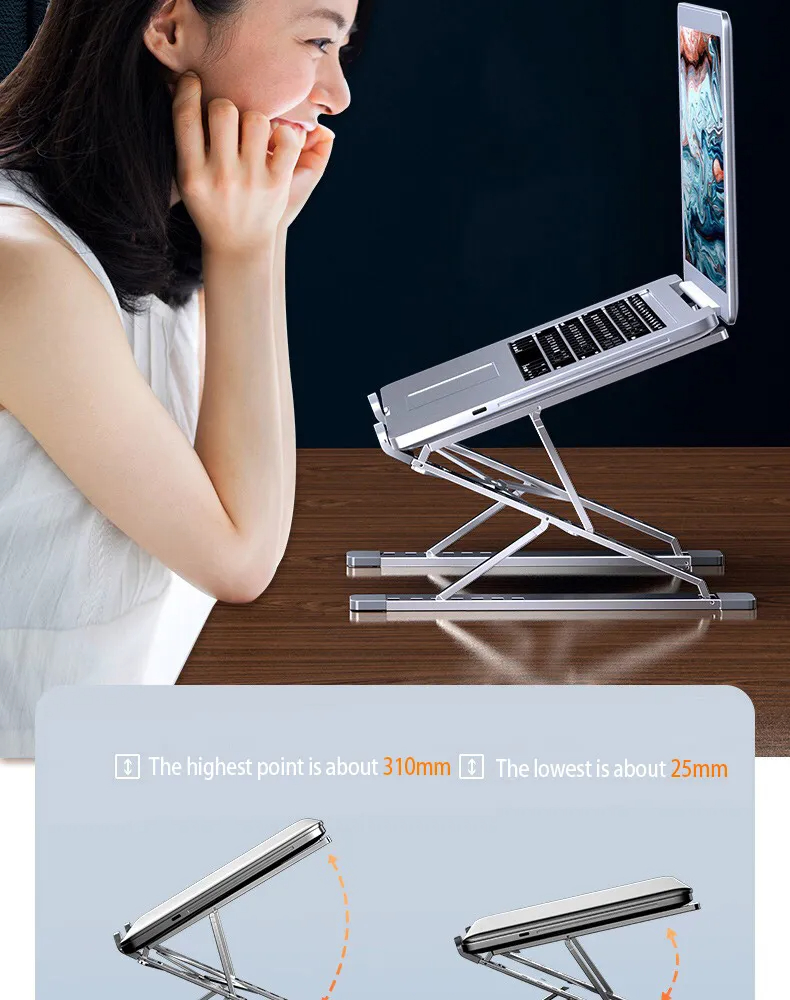 【SG Seller】Laptop Stand N8 Doublelayer notebook stand Laptop Stand