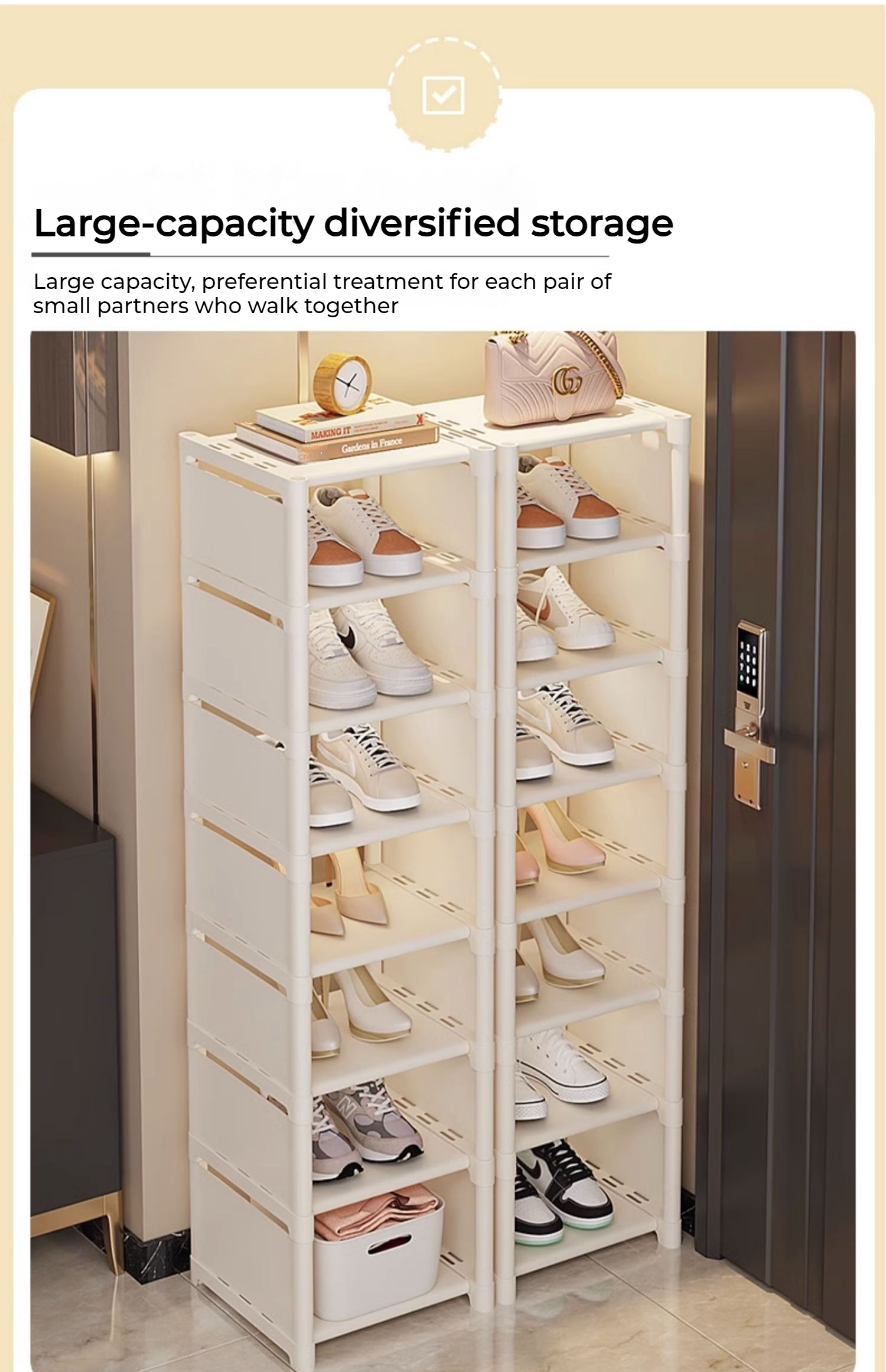 Shoe Rack Shoe Cabinet Narrow Shoe Rack Household Doorstep Shoe Storage ...