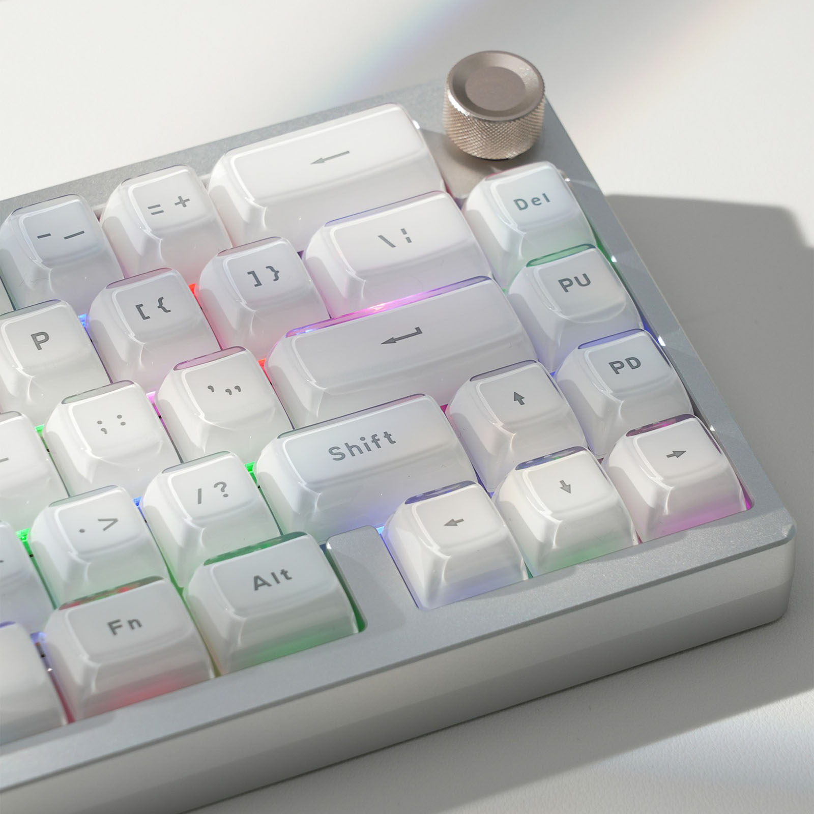 135 Keys Jelly Crystal Translucent Keycap PC Two-color Injection ...