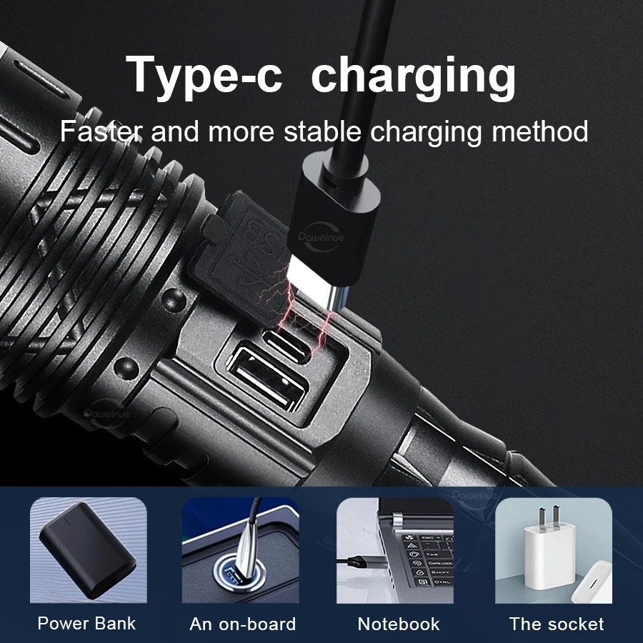 2024 flashtlight water proof torchlight powerful 1000000lm japan ...