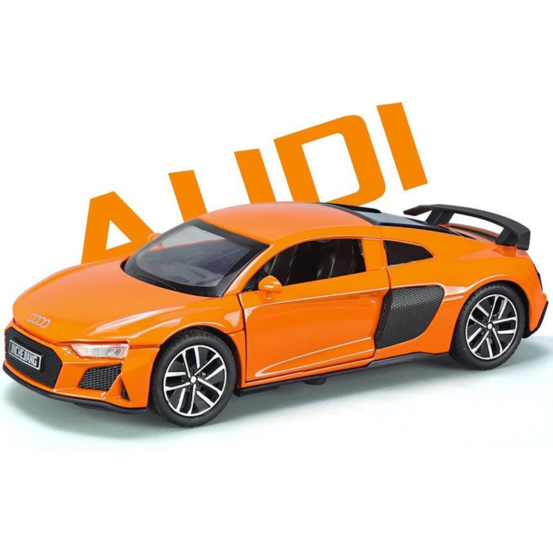 【RUM】1:32 Scale Audi R8 Super Sports Alloy Car Model Light & Sound ...