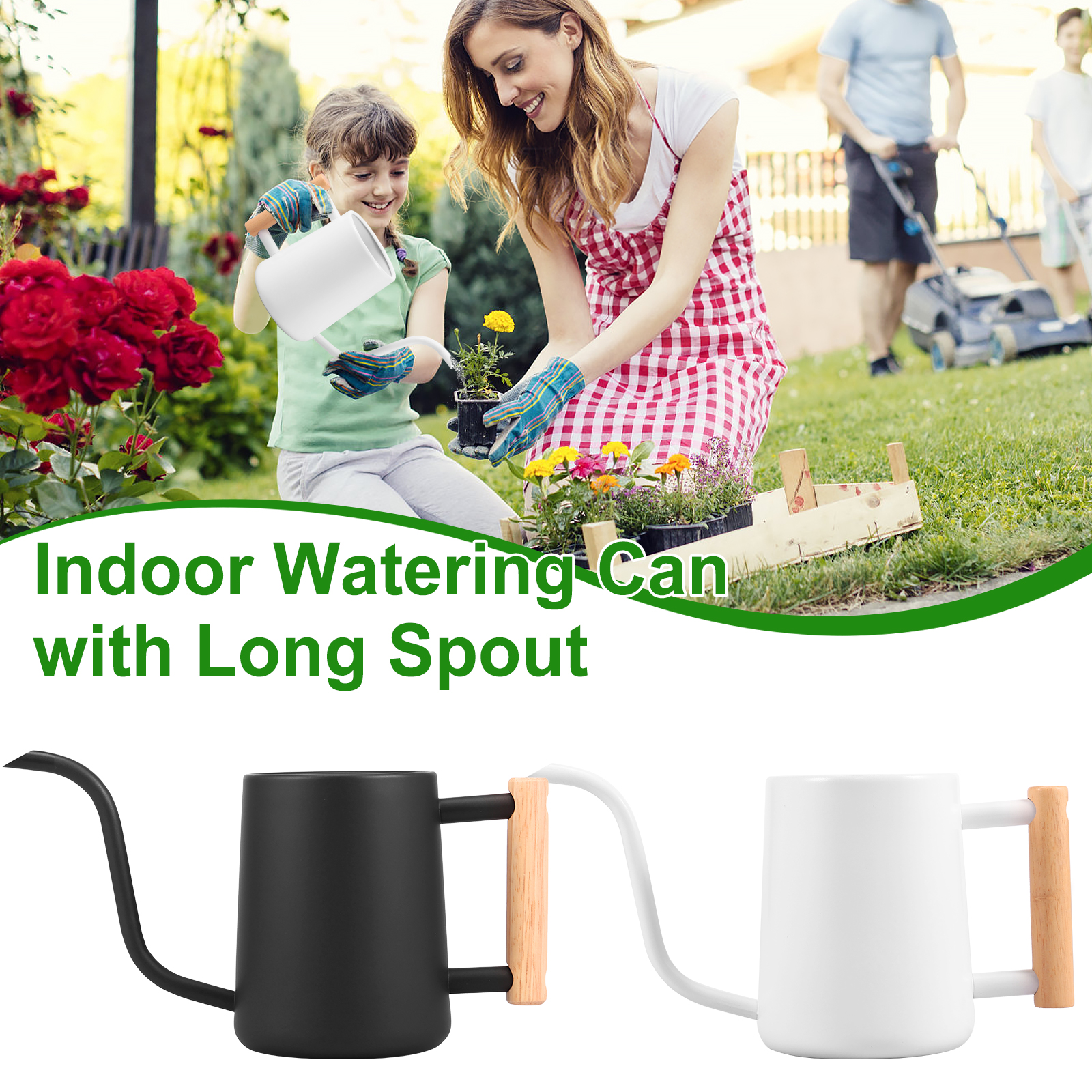 Mini Watering Can for Indoor Plants 300ml Stainless Steel Watering Pot ...