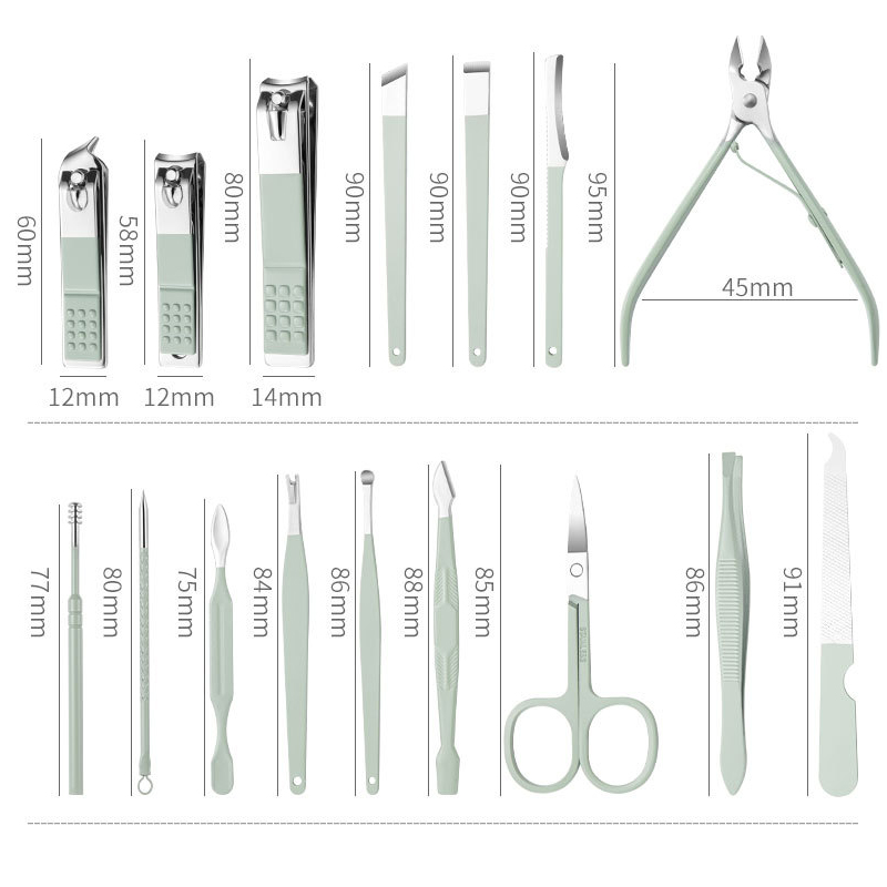 New Nail Cutter Professional Stainless Steel Scissors Grooming Kit Art ...