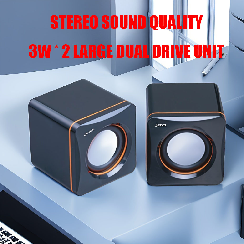 CK4 Stereo Speaker System With Small-Sized Volume Control And 3.5mm ...