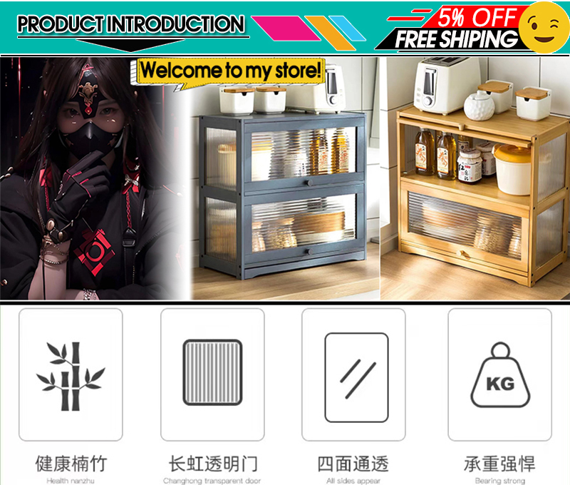 Transparent Kitchen Shelf Cup Holder Seasoning Rack Table Top Cabinet ...