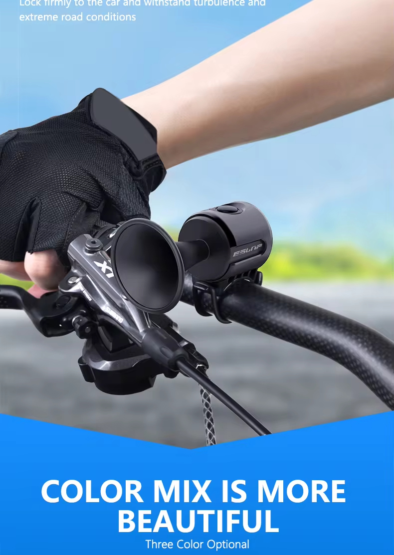 Bicycle Horn For Adult Bikes YOUNGFLY 120dB USB Bike Horn