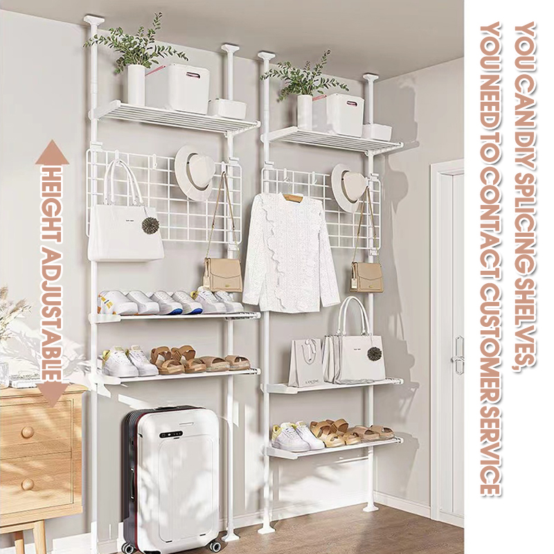 Height Adjustable Storage Rack Organizer Shelf Shoe Rack Bathroom ...