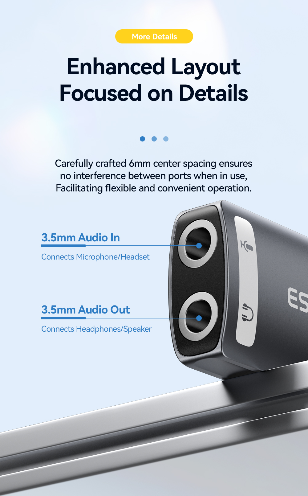 Jual External USB Type-C Sound Card 3.5mm AUX Microphone Mic Soundcard