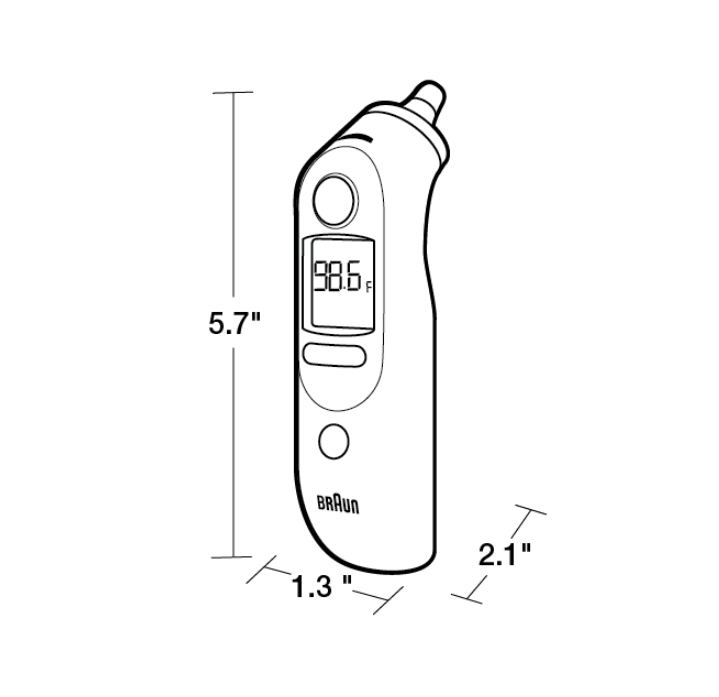 【Ship 24h】【One Year Warranty】 Braun Thermoscan IRT6520 Original ear
