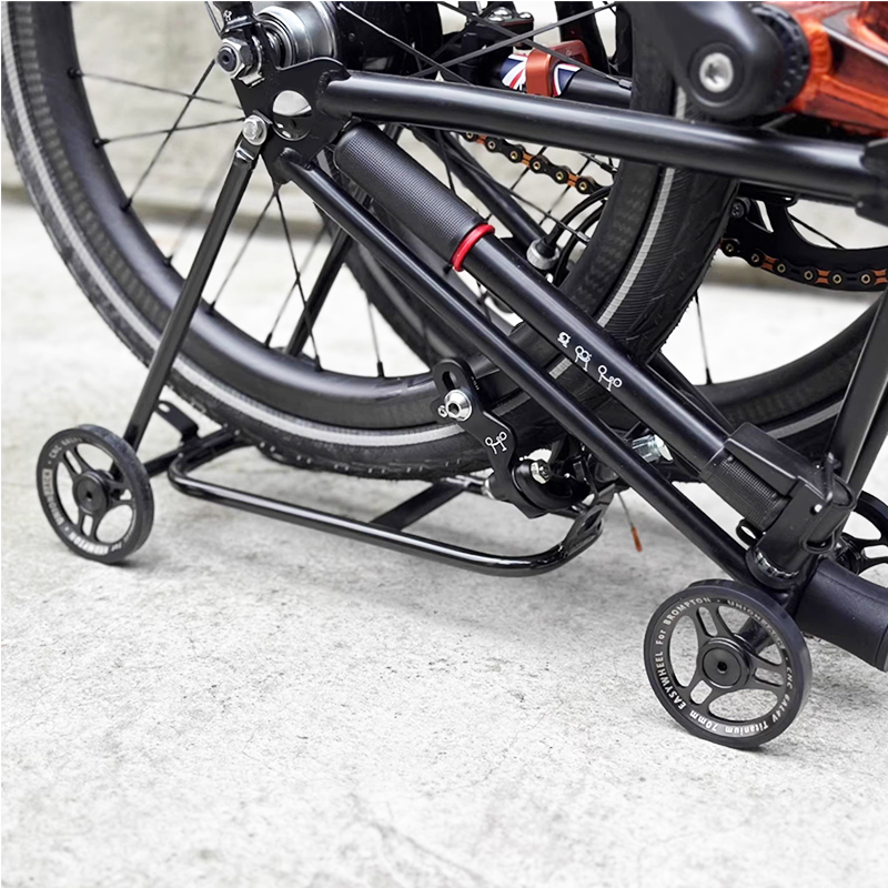 AGEKUSL Bicycle Rear Rack Titanium EZwheel Cargo Rack For Brompton A C ...