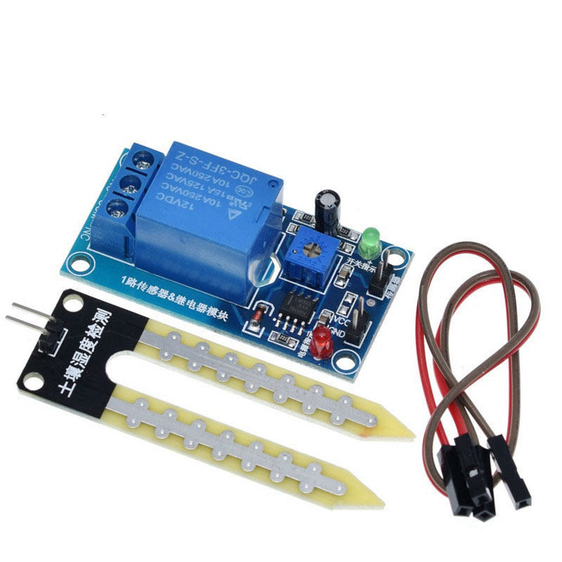 Soil Moisture Sensor Relay Module 5V/12V for Automatic Humidity-based ...