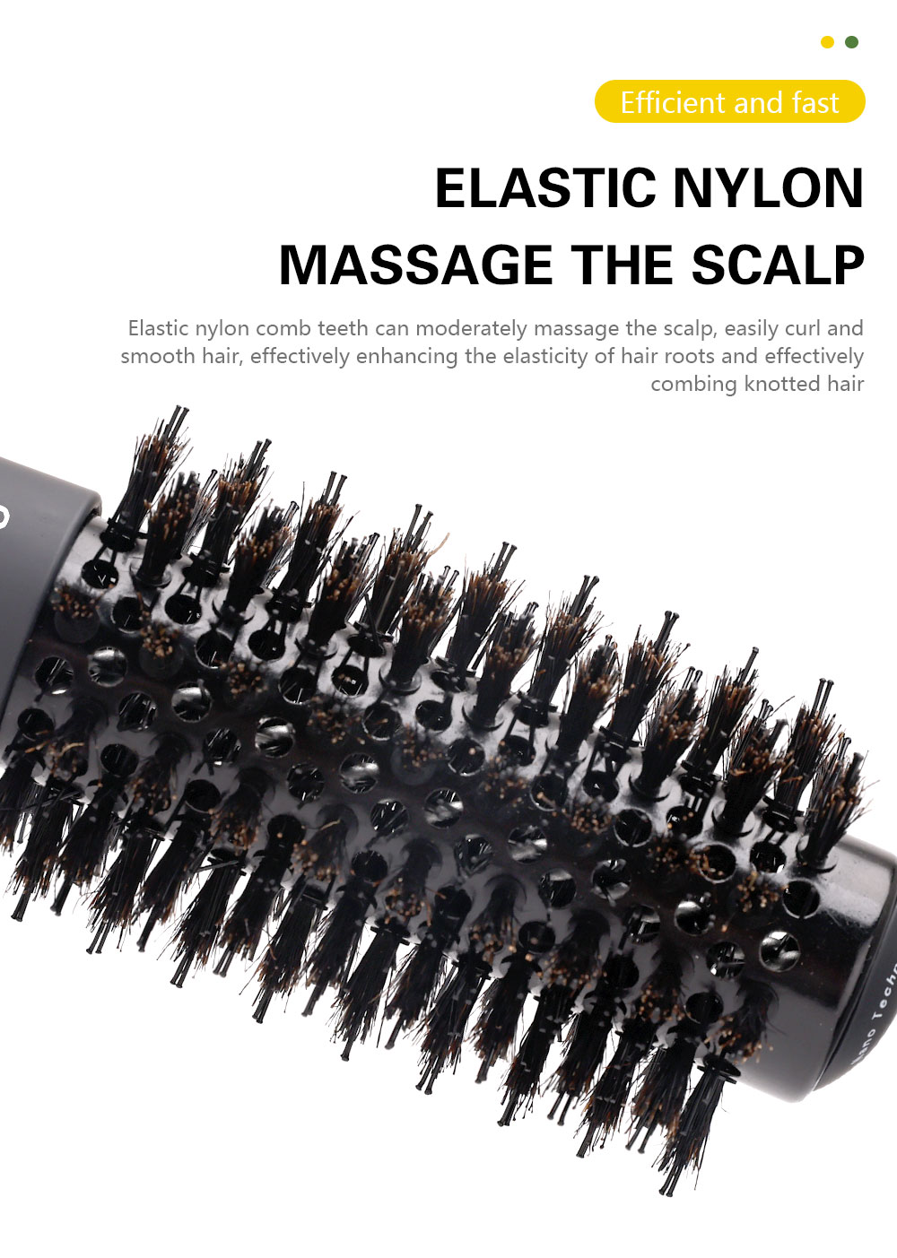 Household Cylindrical Roller Comb Professional Styling Hair Styling ...