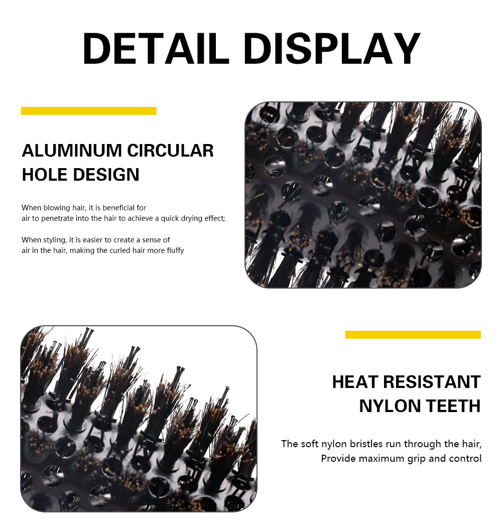 Household Cylindrical Roller Comb Professional Styling Hair Styling ...