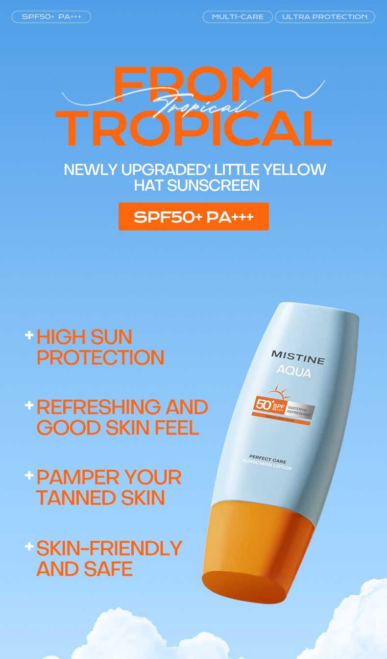 MISTINE Sunscreen Sunblock Moisturizer Facial/Body Cream UV Shield ...