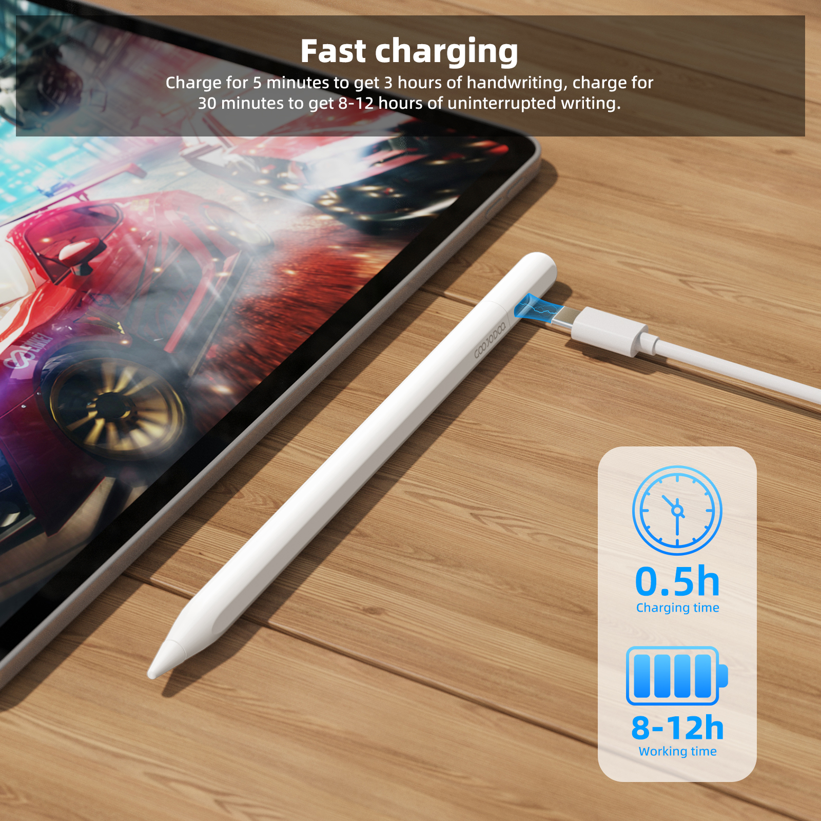 GOOJODOQ GD14 2024 New Stylus Pen with ipad find my app and Custom ...