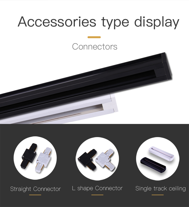 Track Light Rail for Track Light 0.5M 2 Wire Track Light Connector ...