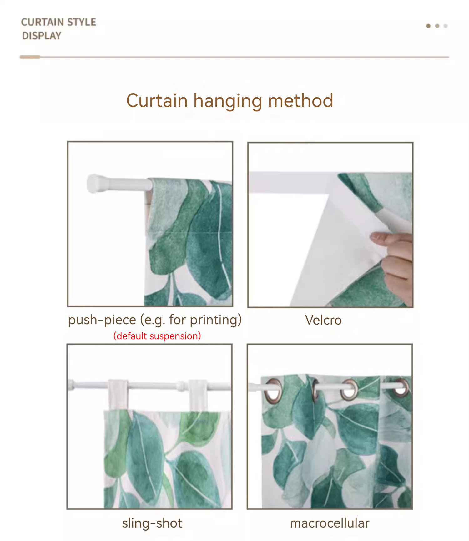 Cartoon Cute Duck Bedroom Bathroom Partition Curtain Perforation-Free ...