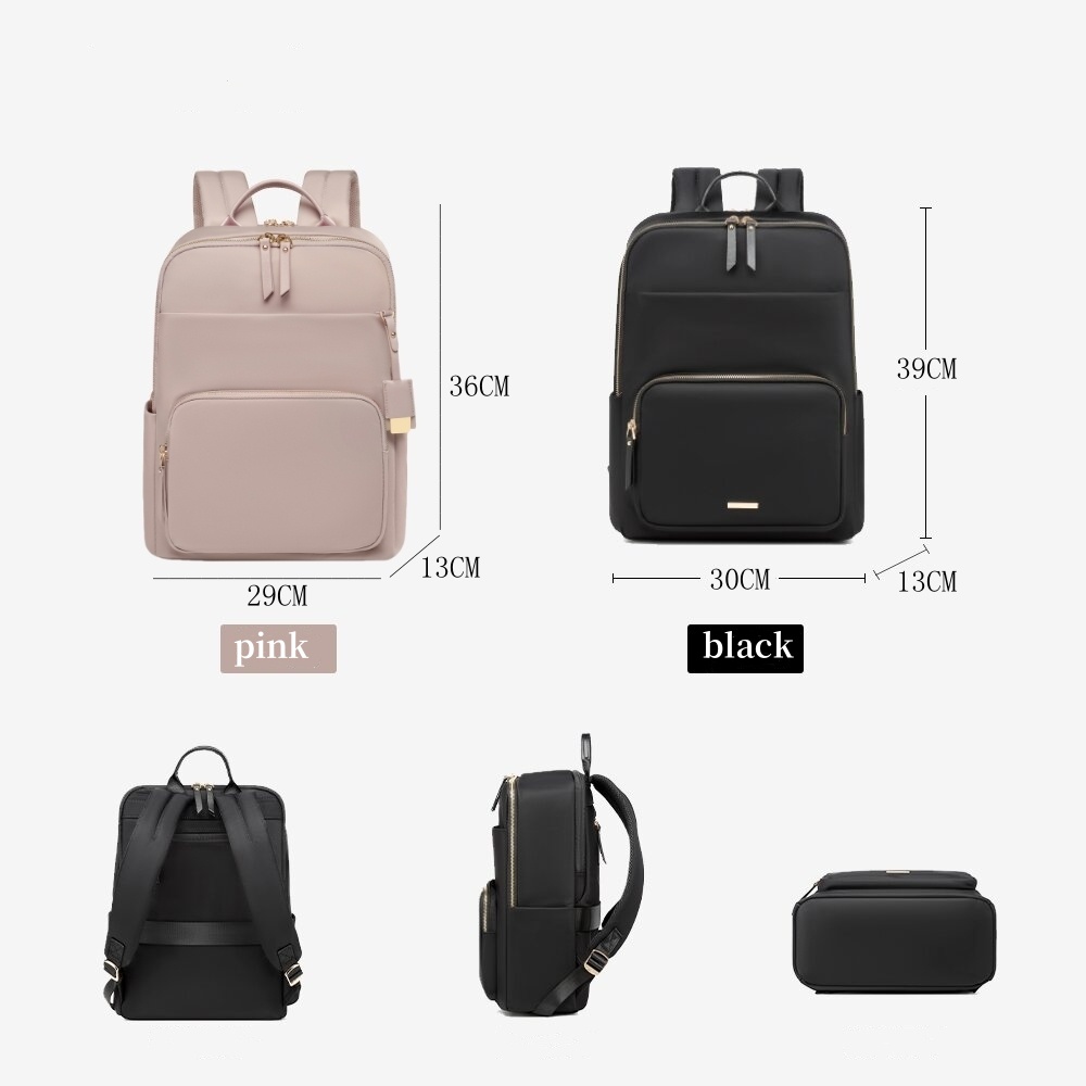 FULL DESIGN Women Backpack Large Capacity Waterproof 14inch Laptop ...