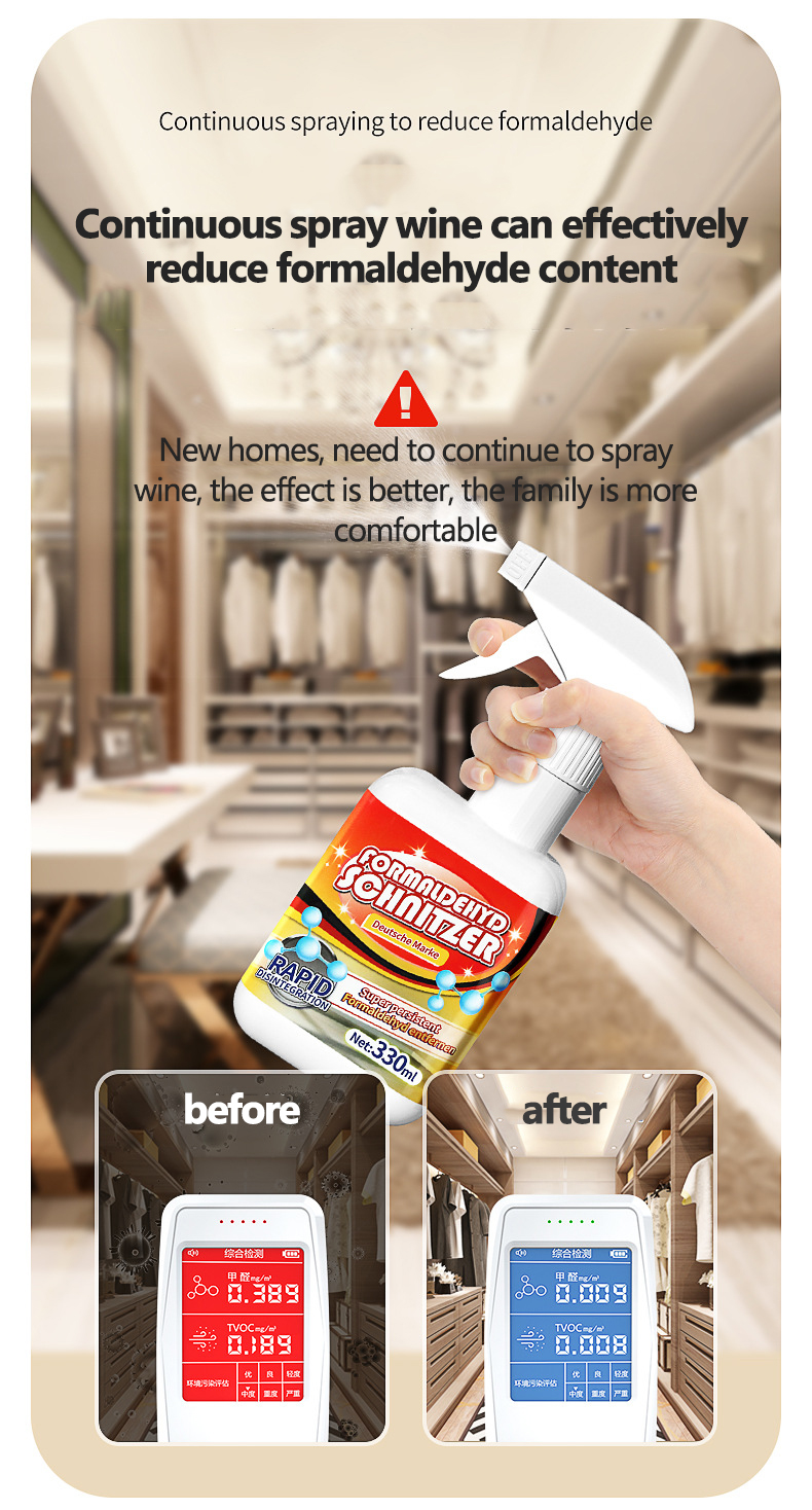 【Hot In Japan】Formaldehyde Remover Spray Formaldehyde Purification Air ...