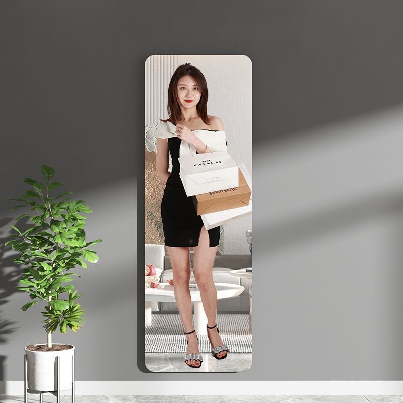 【SG STOCK】HD Acrylic Mirror Full Body Mirror Paste Wall Mirror Hang ...
