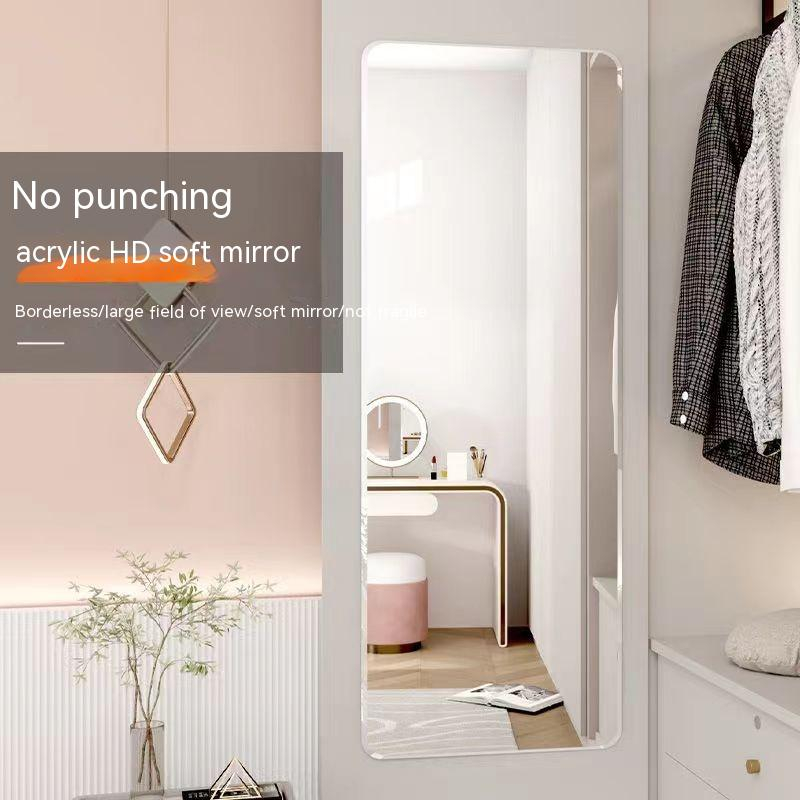 🔥SG STOCK HD Acrylic soft mirror attached to wall self-adhesive full ...