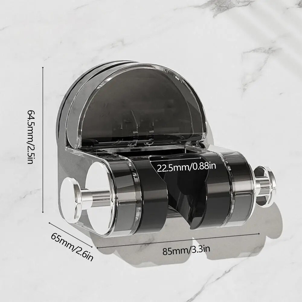 thumbnail image 2 of RIVOODS Adjustable Suction Shower Head Holder - 4 Angles, 360° Rotation, Polished Chrome 2 of 13