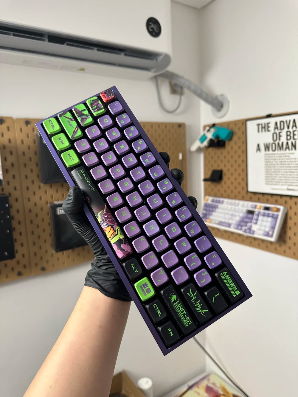 Pokemon Gengar Pudding Keycap OEM Profile PBT EVA Asuka Kuromi Frieren ...