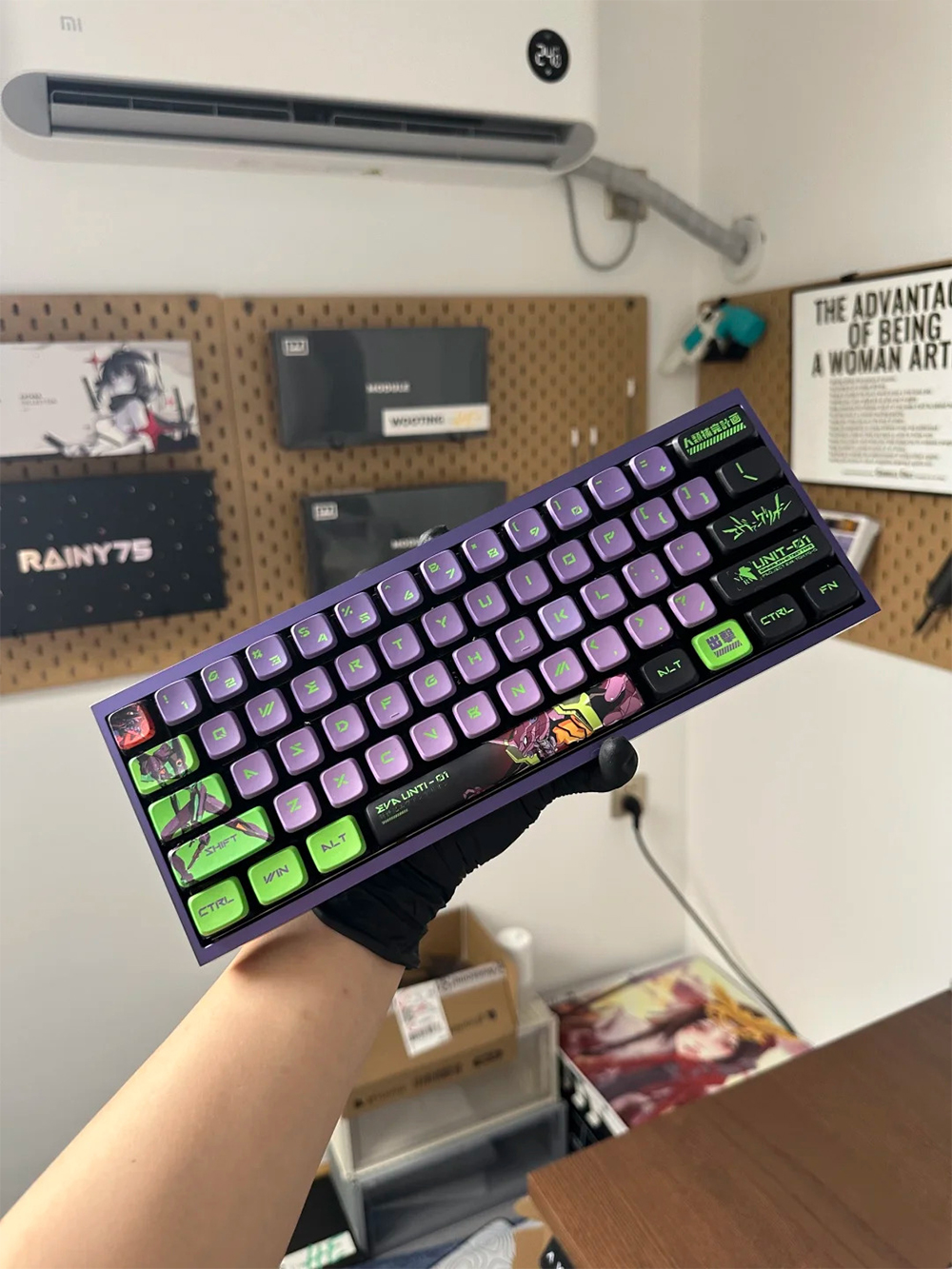 Pokemon Gengar Pudding Keycap OEM Profile PBT EVA Asuka Kuromi Frieren ...