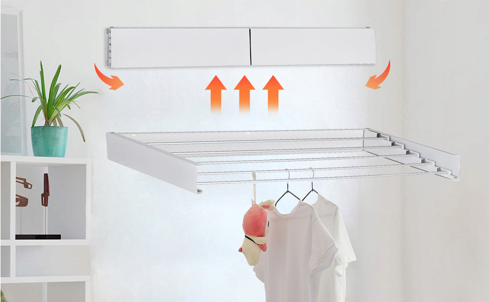 SG STOCK Balcony Folding Clothes Hanger Stainless Steel Drying Rack ...