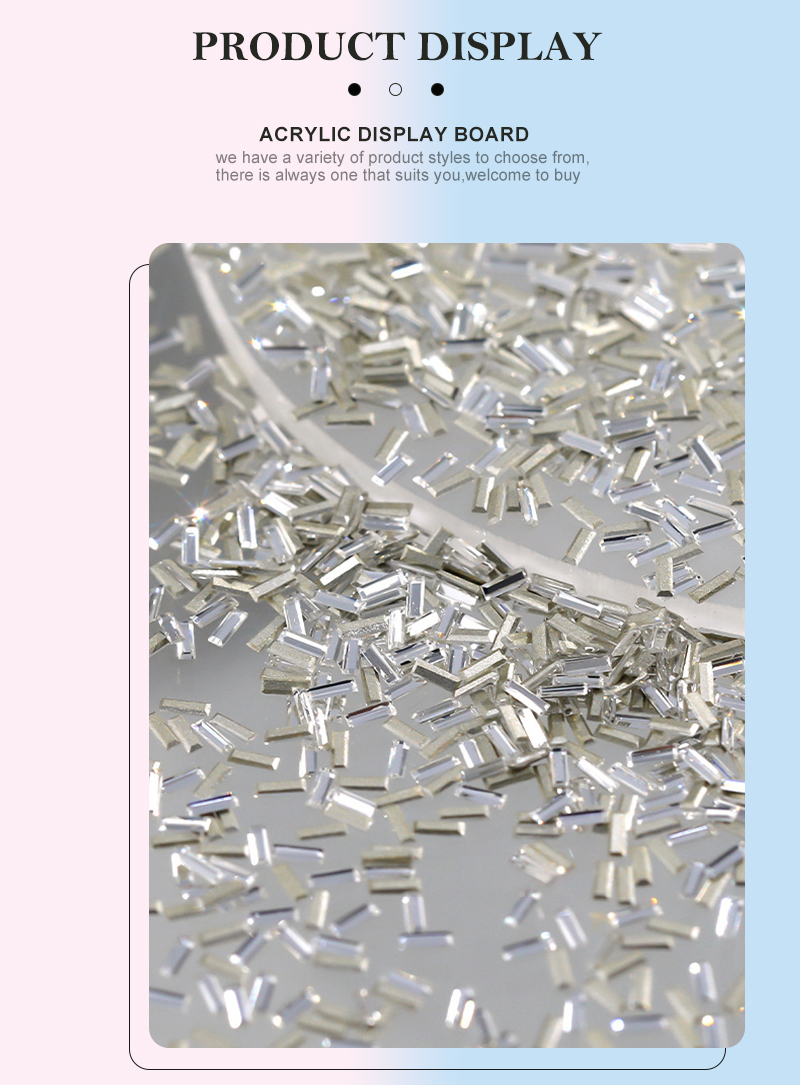 Nail Art Nail Decoration Stickers Rhinestone Crystal Glass Zircon Fine ...