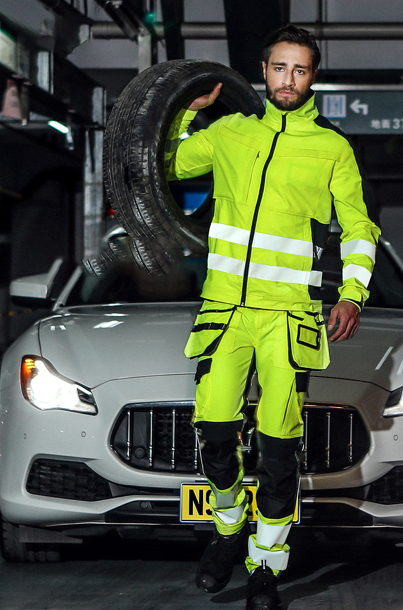 Work Uniform Men Safety High Visibility Reflective Working Clothes Men ...