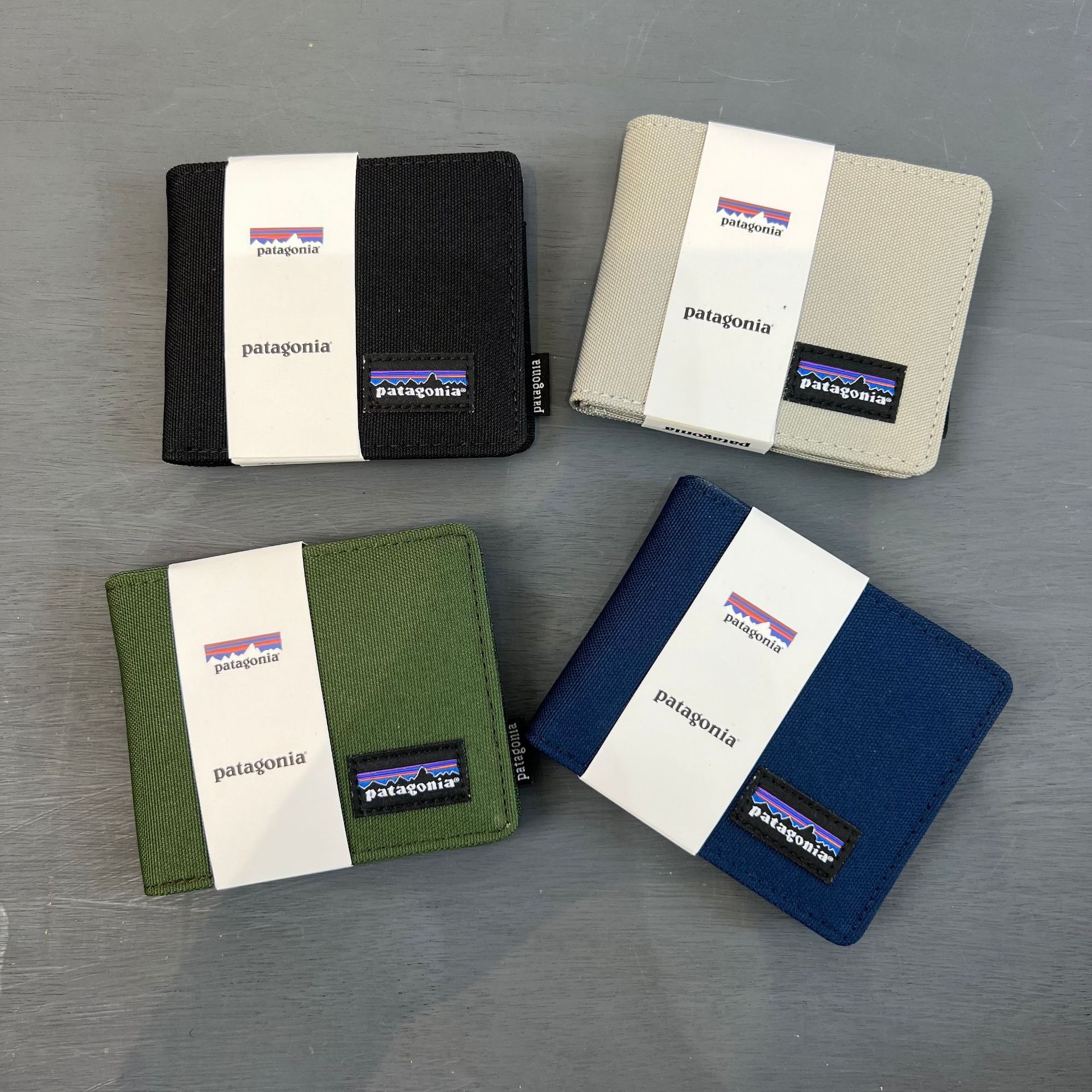 Patagonia Street Wear Short Wallet Men Canvas Casual Multi-card Card