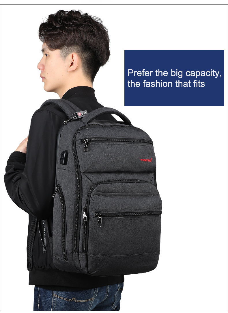 Tigernu 3242 29L Anti Theft Laptop Bag Backpacks Large Capacity with ...