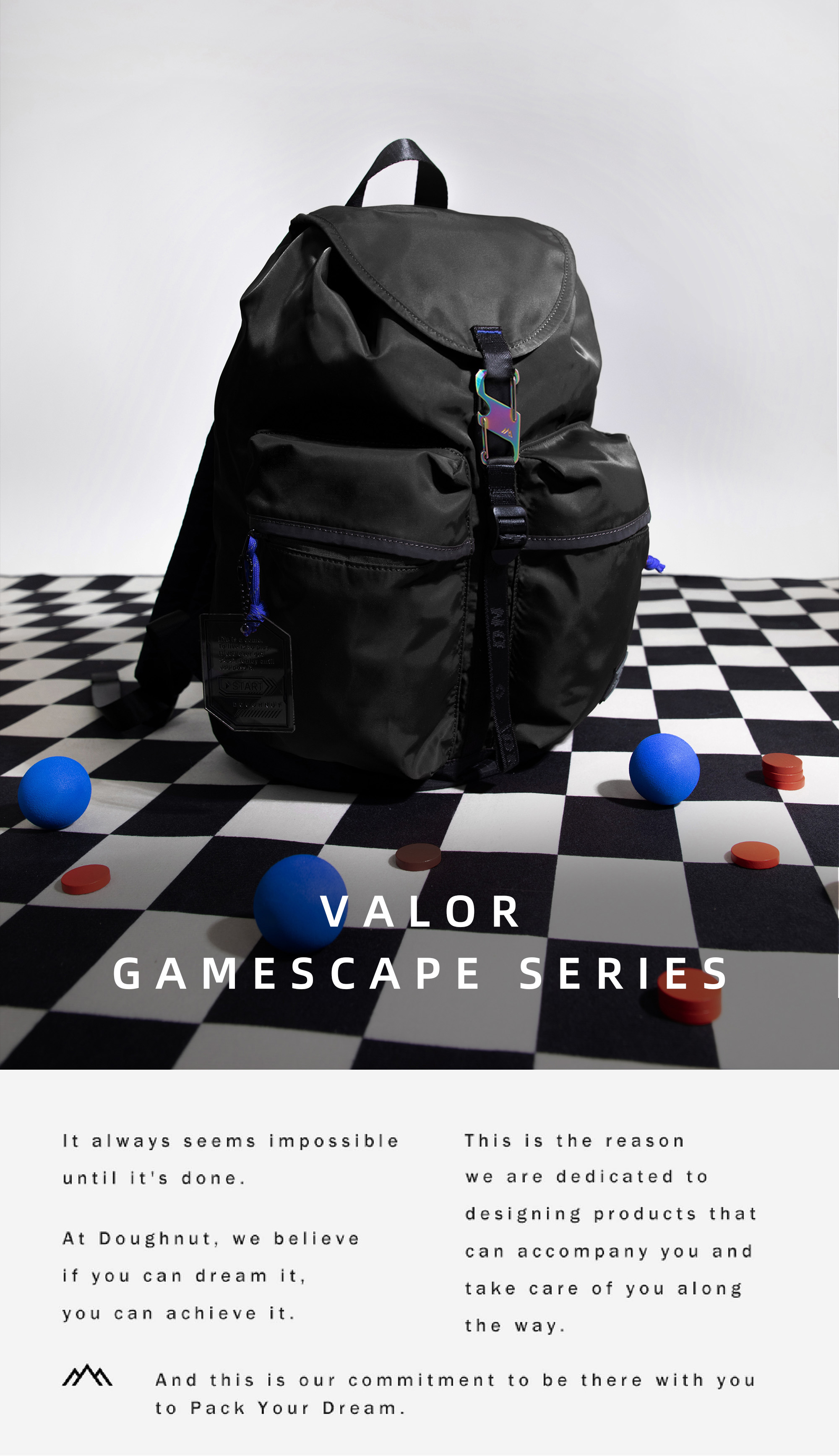 Fashion Doughnut Valor Nylon 16.5L Backpack