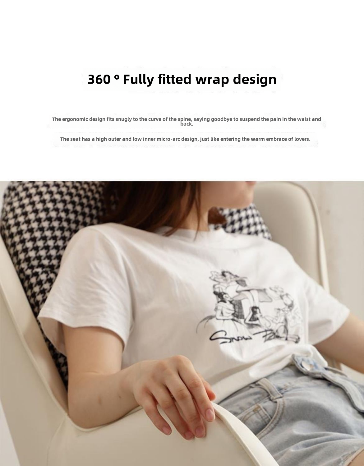 Jike Nordic Rocking Chair Reclining Chair Adult Household Lazy Chair