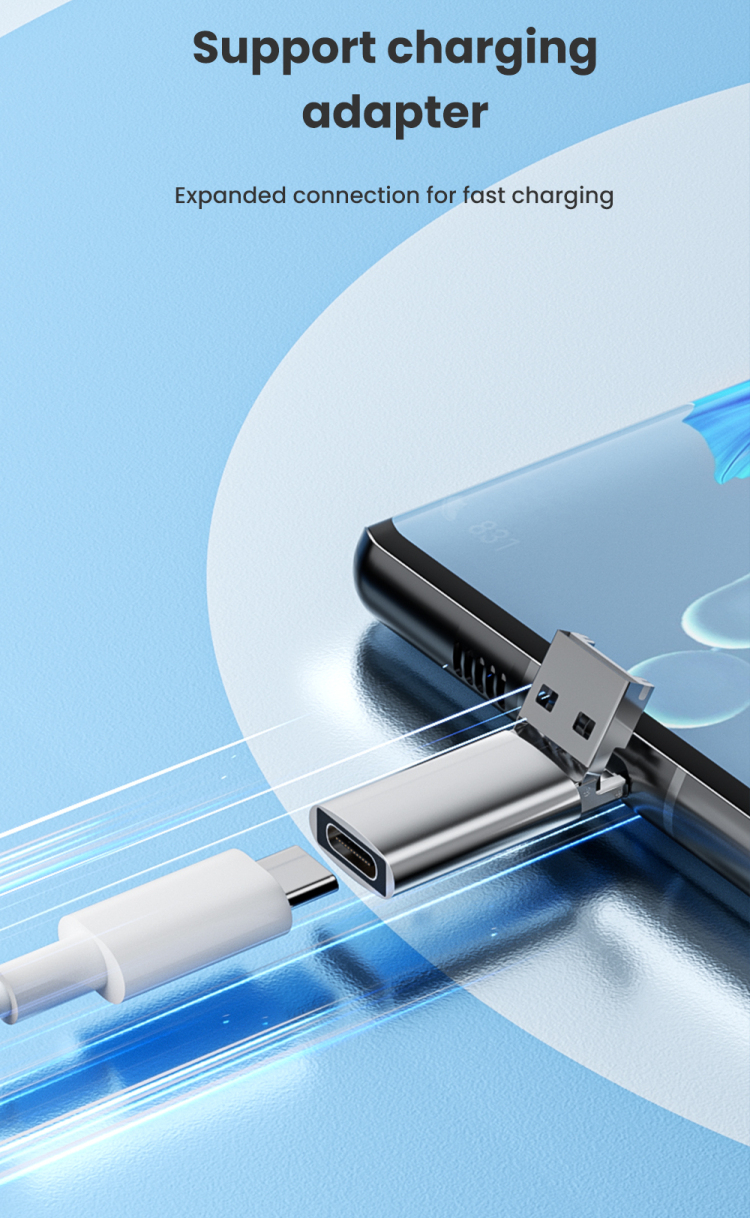 3 in 1 Fast Charging Adapter OTG Connector for ios Micro USB to type c ...