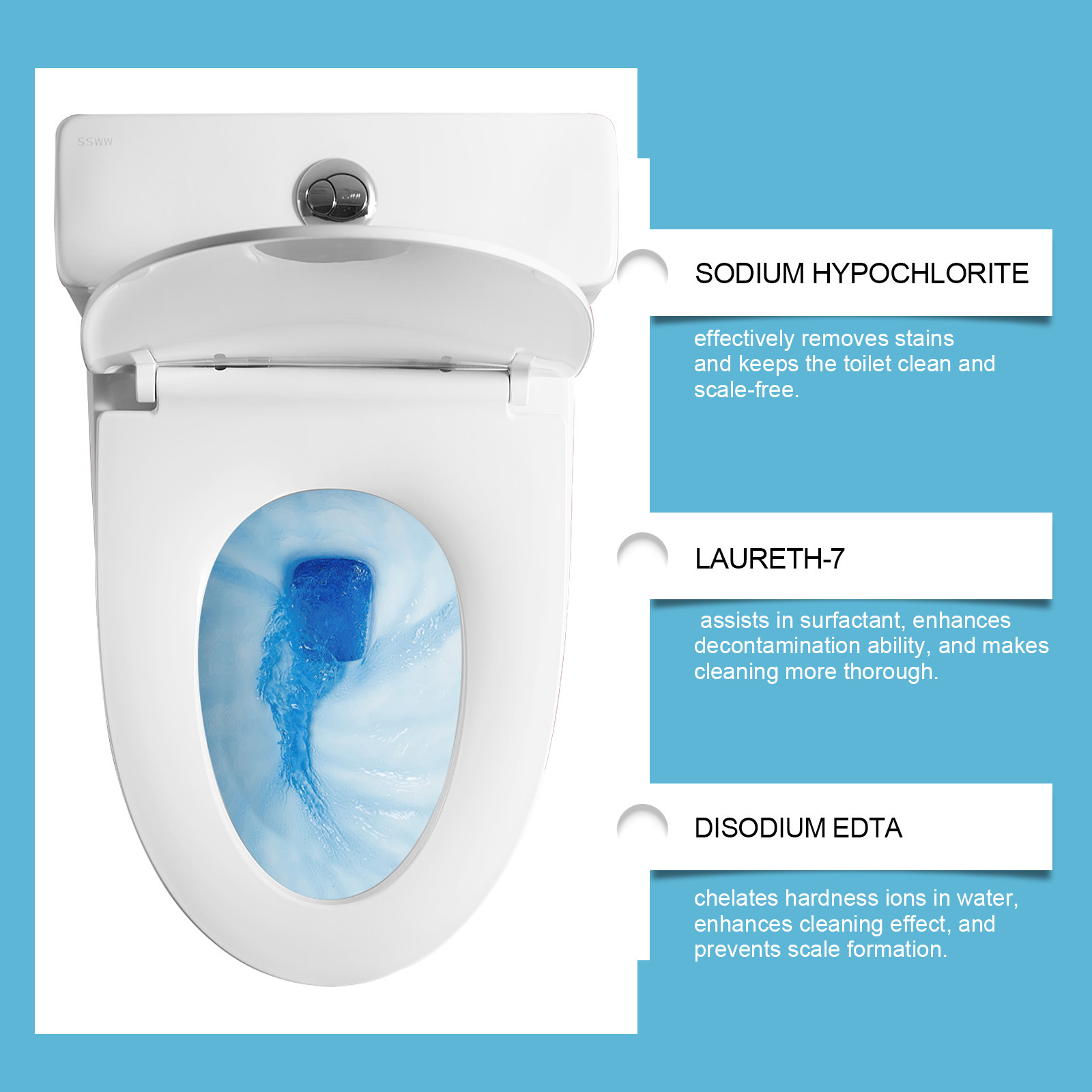Jakehoe Toilet Bowl Cleaner Toilet Block Remove Odor Dirt And Urine