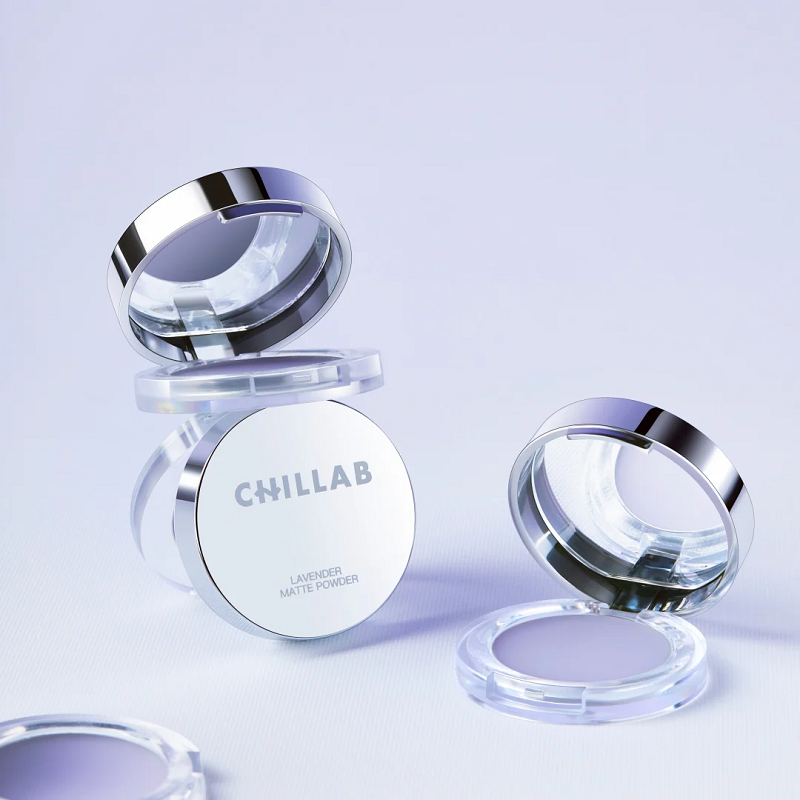 Chillab Lavender Matte Powder Mini Duo Mini Powder And Mini Cloudy Puff ...