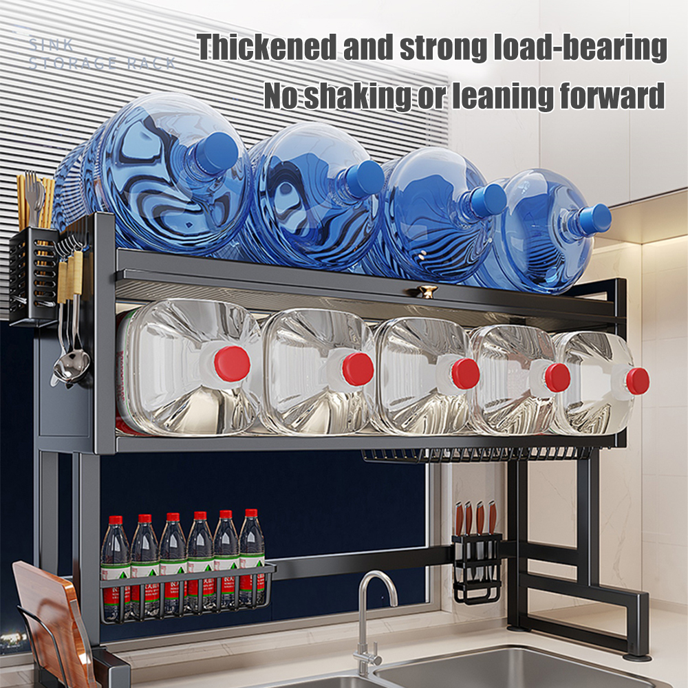 Kitchen Dish Drain Rack Kitchen Storage Rack Sink Rack Stainless Steel ...
